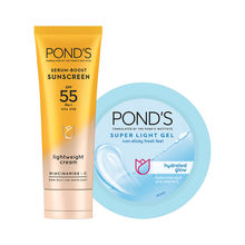 Ponds Super Light Gel Oil Free Moisturzer + Ponds Sunscreen Combo