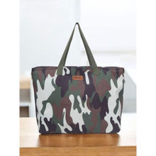 Astrid Women Green Camouflage Tote Bag