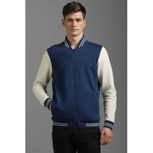 Louis Philippe Men Casual Blue Colorblock Sweatshirt