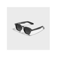 SAM AND MARSHALL CHAD 400UV Protection Polarized Acetate Black Lens Sunglasses