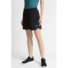 Reebok Black Polyester Blend Fit Solid Shorts