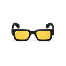 Stood Yellow Rectangle Uv Coating Full Rim Sunglass-Sg-Std0014-C3