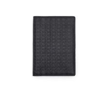 Rare Rabbit Ellen Primary Black Leather Passport Holder