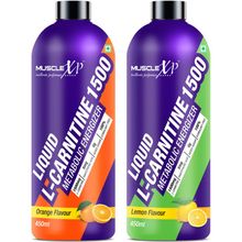 MuscleXP Liquid L-Carnitine 1500 Metabolic Energizer - Lemon & Orange Flavour