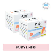 Plush Everyday Panty Liners - Ultra soft - No Fragrance & Paraben Free - 40Pcs - Small