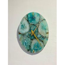 Homearte Agate Round Wall Clock - Green