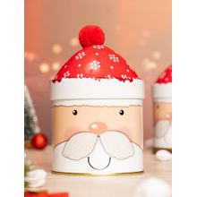 THE ZAPPY BOX Multi-Color Jolly Santa Tin