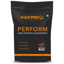 NAKPRO Perform Whey Protein Concentrate Supplement Powder - Chocolate Flavour