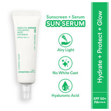 Innisfree Green Tea Hyaluronic Sunscreen Serum SPF 50+ PA++++ No White Cast Lightweight & Hydrating