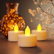 Island Rangoli Candles Set Of 10 Flameless and Smokeless Led Candles