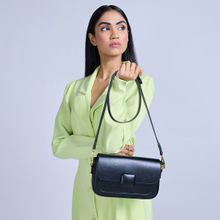 Twenty Dresses by Nykaa Fashion Black Solid Casual Sling Bag