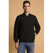 Allen Solly Men Black Solid Full Sleeves Casual Jacket