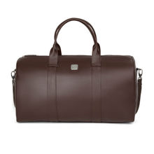 Travel Blue River Duffle Bag is crafted from Valencia PU Brown