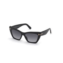 Tom Ford FT08715601B Cat Eye UV Protected Sunglasses for Women Grey (56)
