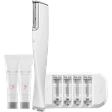 DERMAFLASH 2.0 Luxe Anti-Aging Dermaplaning Exfoliation Device, White-White