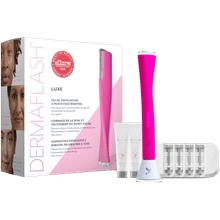 DERMAFLASH Luxe Facial Exfoliation & Peach Fuzz Removal, Hot Pink-Hot Pink