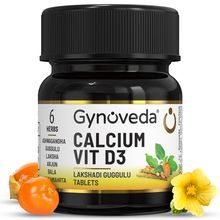 Gynoveda Calcium Vitamin D3 Ayurvedic Tablets With Magnesium, Strong Healthy Bones & Joints