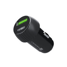 Portronics Car Power 7 20W Fast Charging with Dual Output (PD + QC) Rapid Charge (Black)