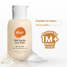 Vilvah Milk Powder Face Wash For Deep Cleansing With Rice Milk, Papain Enzymes & Hyaluronic Acid