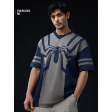The Souled Store Official Spider-Man: Oscorp Suit Men Oversized T-Shirt