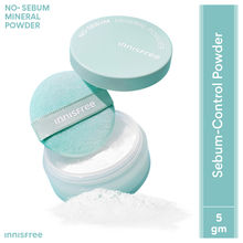 Innisfree No Sebum Mineral Powder For Oil Control, Makeup Fixer & Reduces Hair Greasiness