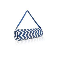 Strauss Jacquard Gym Bag | for Both Men and Women (Blue and Cream)