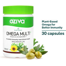 OZiva Plant based Omega Multi with Vegan Omega 3 fatty acid & multivitamins for better immunity