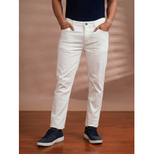 Crocodile Twill Premium White Denim Jeans