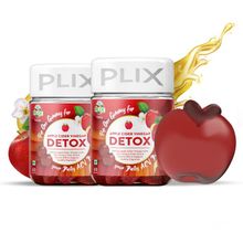 Plix Plant-based Apple Cider Vinegar Detox Gummies - Apple (pack Of 2)