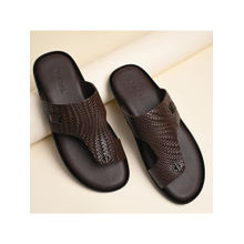 REGAL Brown Men Leather Woven Sandals