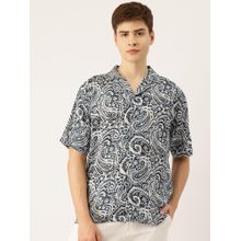 Rapra Nightwear Indigo Paisley Shirt