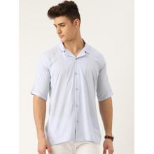 Rapra Nightwear Sky Blue Solid Shirt