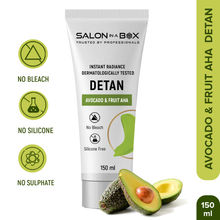 Salon In A Box De-Tan Face Pack for Radiant Skin Avocado and Fruit AHA For Sensitive Skin