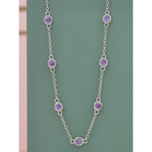 Ornate Jewels 925 Sterling Silver Amethyst Necklace For Women