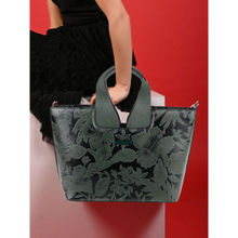 Odette Dark Green Embossed Formal Handbag