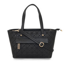 ESBEDA Black Color Embossed Texture Small Handbag For Women (M)