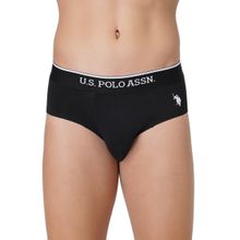 U.S. POLO ASSN. Mens Solid Cotton Mid Rise Briefs Multi-Color (Pack of 2)