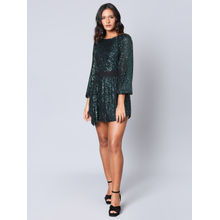 RSVP By Nykaa Fashion Let The Night Shine Green Dress