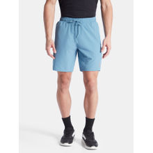 Jockey MV20 Men Recycled Microfiber Elastane Solid Active Wear Shorts-Provincial Blue