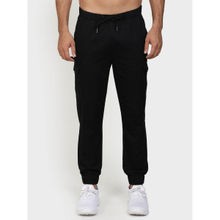 Red Tape Black Regular Fit Solid Joggers