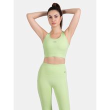STRCH Womens Nylon High Support Sports Bra- Green