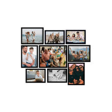 eCraftIndia Memory Wall Collage Photo Frame - Set of 9 Photo Frames