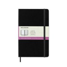 MOLESKINE Large Double Layout Hard Cover Notebook (Ruled And Plain) - Black