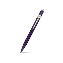 Caran D'Ache 849 Violet Jaune Fluo Ballpoint Pen - Dark Violet