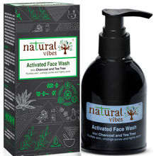 Natural Vibes Ayurvedic Tea Tree & Activated Charcoal Face Wash