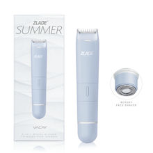 ZLADE Summer Vacay 2-In-1 Rechargeable Bikini Trimmer & Face Shaver For Women