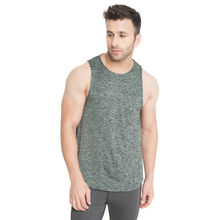 Chkokko Men Gym Tank Tops - Olive