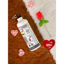 Indigifts Couple Gift Hamper For Girlfriend Water Bottle Greeting Card Multicolor