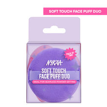 Nykaa Tools Soft Touch Face Puff Duo-Heart & Round Shapes for Makeup Blending and Powder Setting-2Pc