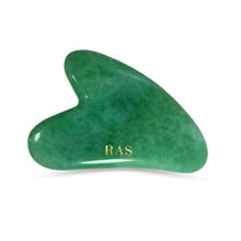 Ras Luxury Oils Jade Gua Sha Face Massage Tool For Reducing Fine Lines & Eye Puffiness 1 Piece
